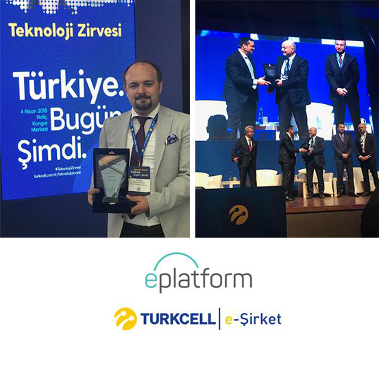Turkcell Teknoloji Zirvesi 2018'de "e-Şirket" ile "Değer Katan İş Ortağı" Ödülümüzü alarak başarımızı taçlandırdık! 