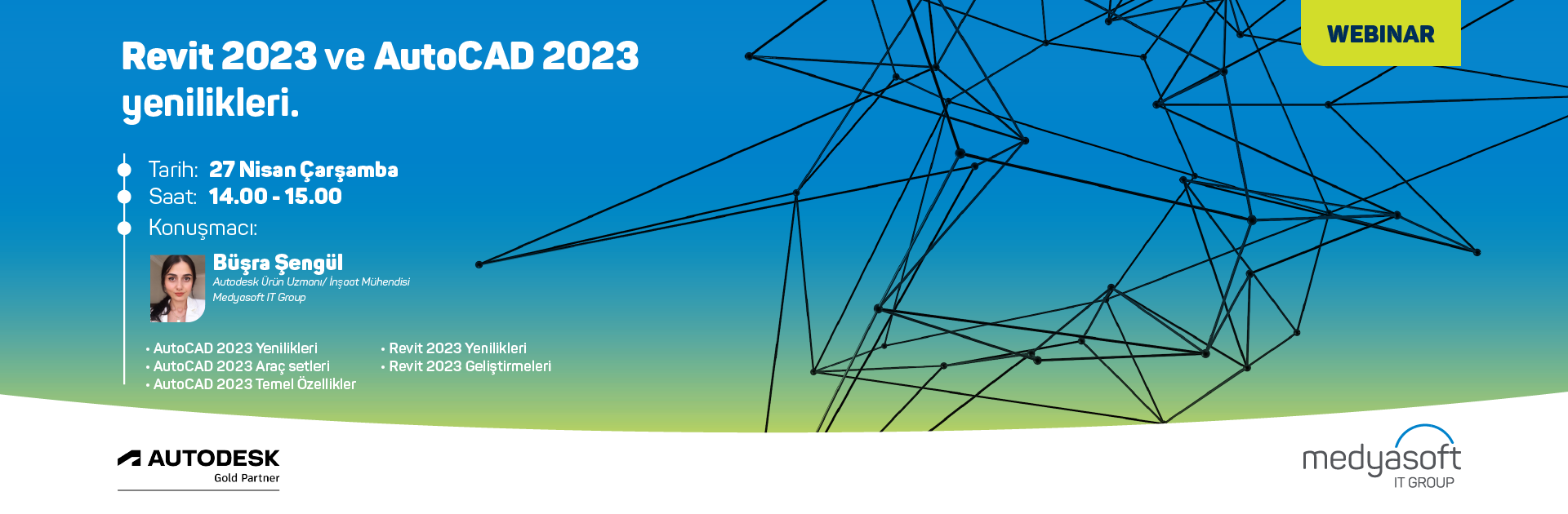 Revit 2023 ve AutoCAD 2023 Yeniliklerini Konuşacağımız Webinarımıza Davetlisiniz